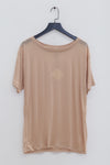 BASERANGE Classic Bamboo Fiber Bamboo Cotton Loose T-shirt Series Collection Round Neck Bottoming Shirt France BAS-TOLO-BL-000-HAPTIC